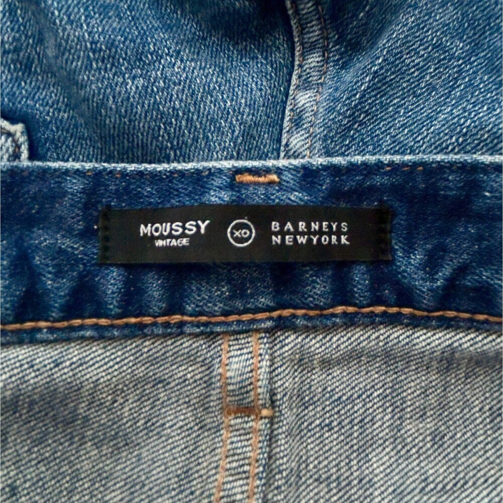 💐 Moussy Size 28 Vintage Skinny Jeans Blue Denim Ankle Distressed Japan $360 - Picture 13 of 14